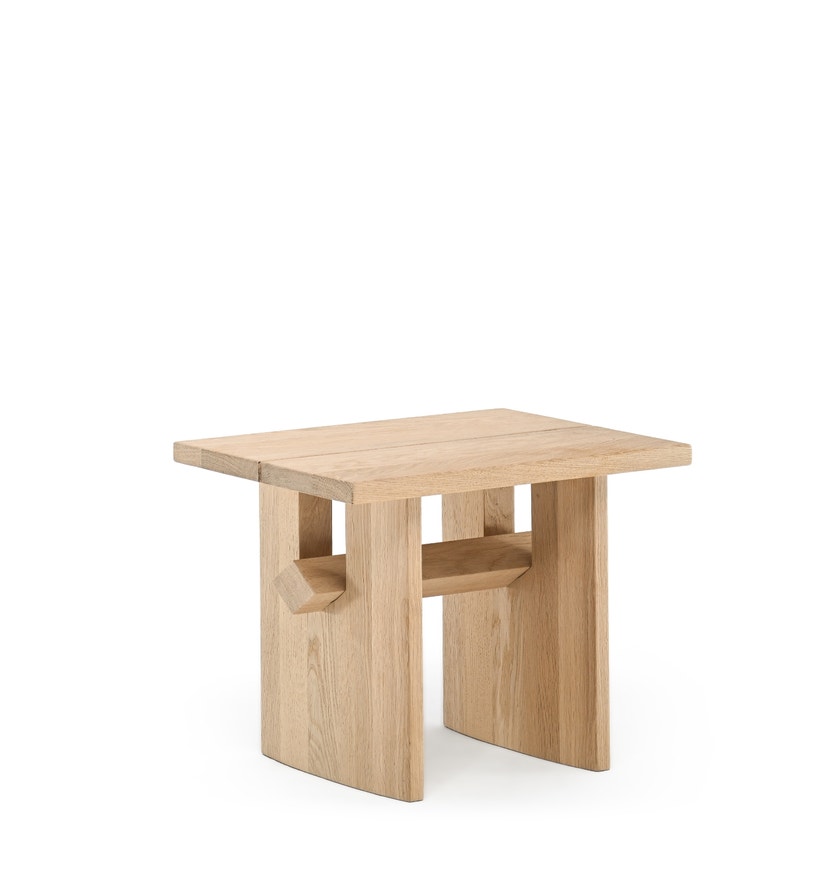Tabouret SNOOP de Woak, Chêne huilé