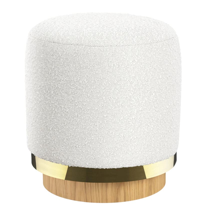 Tabouret STOOL de RED Edition, Tissu bouclette, Blanc Tabouret STOOL de RED Edition, Tissu bouclette, Blanc