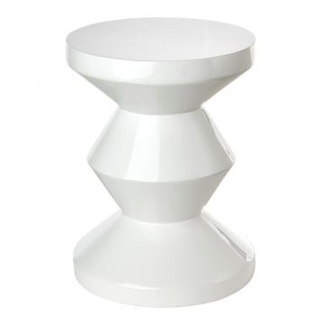 Tabouret ZIG ZAG de Pols Potten, Blanc