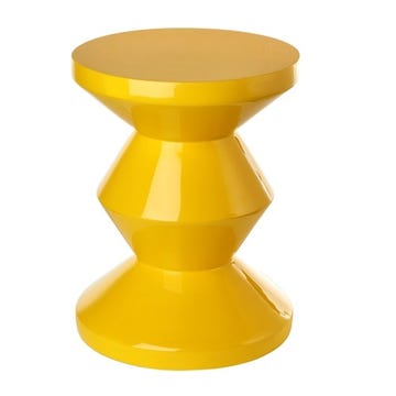Tabouret ZIG ZAG de Pols Potten, Jaune