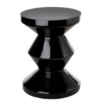 Tabouret ZIG ZAG de Pols Potten, Noir
