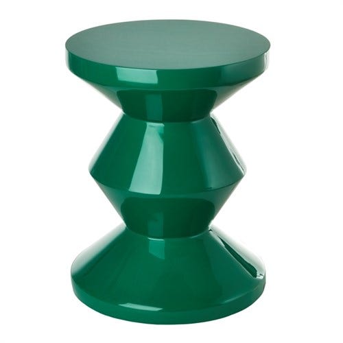 Tabouret ZIG ZAG de Pols Potten, Vert Tabouret ZIG ZAG de Pols Potten, Vert