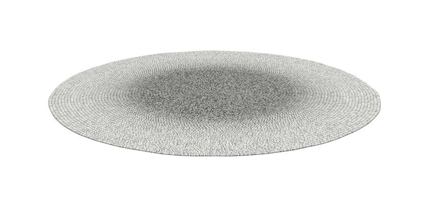 Tapis extérieur RUG ROUND, Pewter Ombre, Ø 140 cm Tapis extérieur RUG ROUND, Pewter Ombre, Ø 140 cm