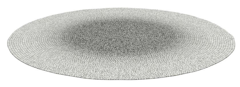 Tapis extérieur RUG ROUND, Pewter Ombre, Ø 220 cm Tapis extérieur RUG ROUND, Pewter Ombre, Ø 220 cm