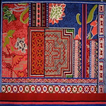 Tapis BAYA de Toulemonde Bochart, 170 x 240 cm, Multi rouge