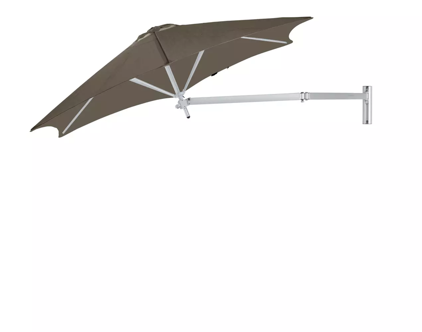 Parasol PARAFLEX NEO Ø.270 cm de Umbrosa, Tissu Solidium, Taupe Parasol PARAFLEX NEO Ø.270 cm de Umbrosa, Tissu Solidium, Taupe