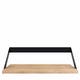 Étagère murale RIBBON, 70 cm, Structure noire, Plateau chêne huilé