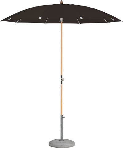 Parasol rond ALEXO® avec volant de Glatz, D. 220, 408 Black Parasol rond ALEXO® avec volant de Glatz, D. 220, 408 Black