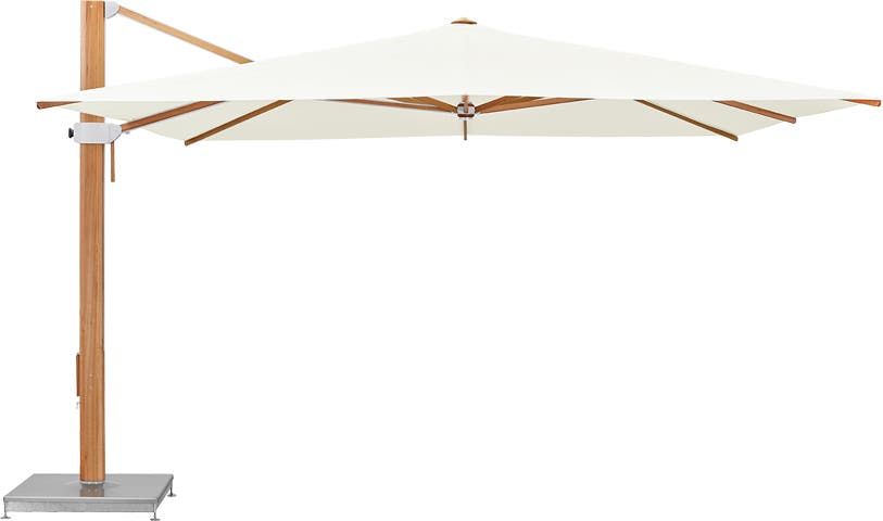 Parasol déporté AURA de Glatz, 350 x 350 cm, 510 White Parasol déporté AURA de Glatz, 350 x 350 cm, 510 White