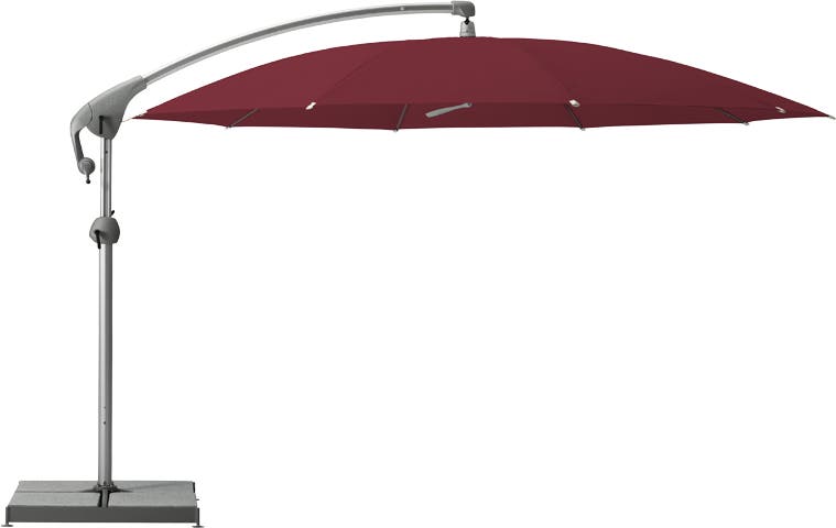 Parasol décentré PENDALEX P+ de Glatz, Rond, D.325 cm, Burgundy Parasol décentré PENDALEX P+ de Glatz, Rond, D.325 cm, Burgundy