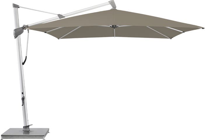 Parasol décentré SOMBRANO® S+ de Glatz, 300 x 400, Structure anthracite, Toile 461 Taupe Parasol décentré SOMBRANO® S+ de Glatz, 300 x 400, Structure anthracite, Toile 461 Taupe