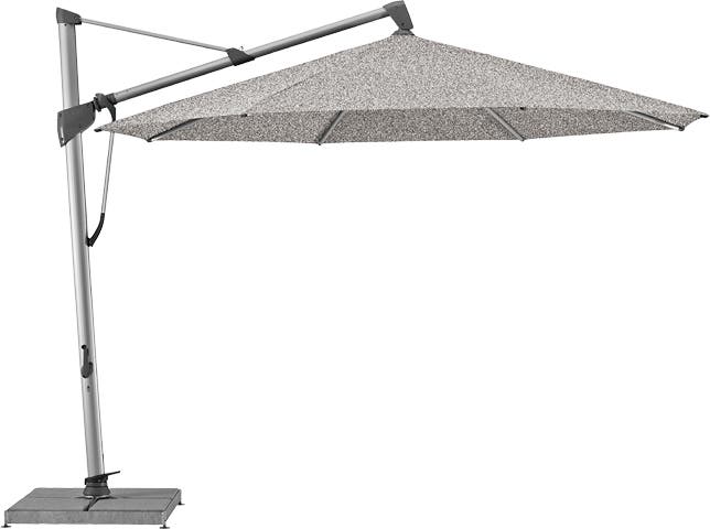 Parasol décentré SOMBRANO S+ de Glatz, D. 350, Structure anodisé naturelle, Toile 420 Smoke Parasol décentré SOMBRANO S+ de Glatz, D. 350, Structure anodisé naturelle, Toile 420 Smoke