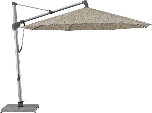 Parasol décentré SOMBRANO® S+ de Glatz, D.400, Structure anodisé naturelle, Toile 461 Taupe Parasol décentré SOMBRANO® S+ de Glatz, D.400, Structure anodisé naturelle, Toile 461 Taupe