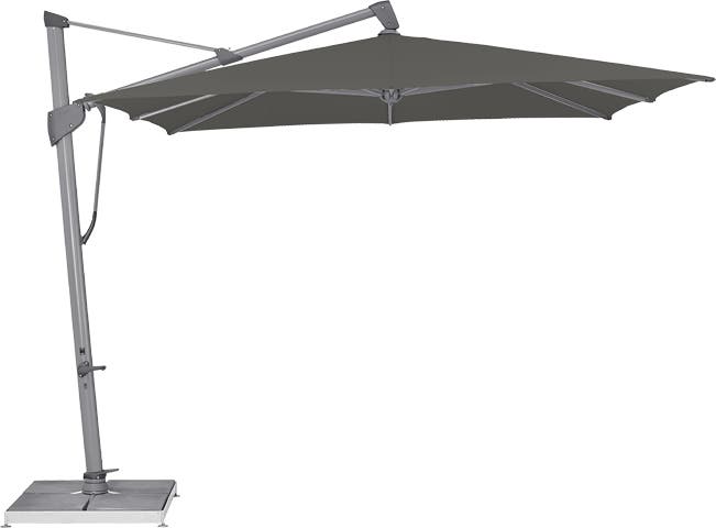 Parasol décentré SOMBRANO® S+ de Glatz, 300 x 300, Structure anthracite, Toile thunder 502 Parasol décentré SOMBRANO® S+ de Glatz, 300 x 300, Structure anthracite, Toile thunder 502