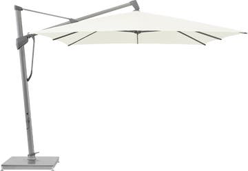 Parasol décentré SOMBRANO® S+ de Glatz, 300 x 300, Structure anodisé naturelle, Toile 510 White Parasol décentré SOMBRANO® S+ de Glatz, 300 x 300, Structure anodisé naturelle, Toile 510 White