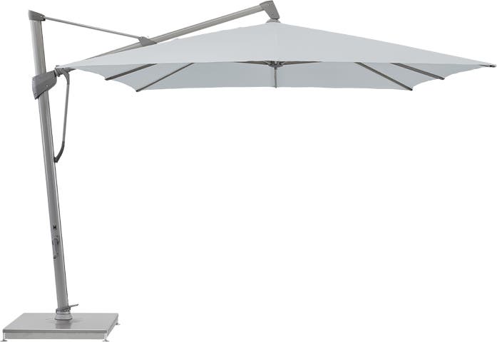 Parasol décentré SOMBRANO® S+ de Glatz, 350 x 350, Structure anodisé naturelle, Toile 665 Chrome Parasol décentré SOMBRANO® S+ de Glatz, 350 x 350, Structure anodisé naturelle, Toile 665 Chrome