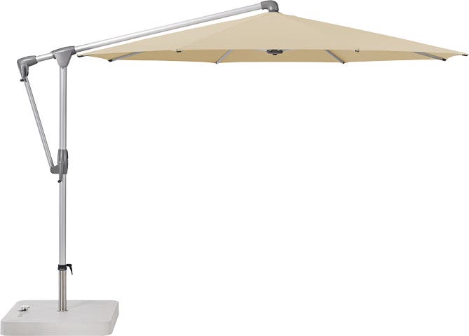Parasol déporté SUNWING® CASA de Glatz, Structure anthracite, Ø.330 cm, 422 Cream Parasol déporté SUNWING® CASA de Glatz, Structure anthracite, Ø.330 cm, 422 Cream