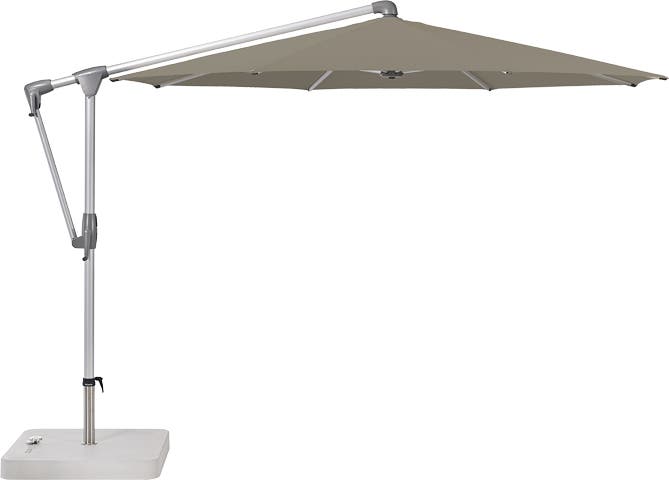 Parasol déporté SUNWING® CASA de Glatz, Structure anthracite, Ø.330 cm, 461 Taupe Parasol déporté SUNWING® CASA de Glatz, Structure anthracite, Ø.330 cm, 461 Taupe