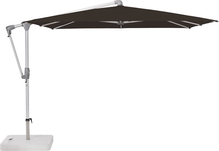 Parasol déporté SUNWING® CASA de Glatz, Structure anthracite, 270 x 270 cm, 408 Black Parasol déporté SUNWING® CASA de Glatz, Structure anthracite, 270 x 270 cm, 408 Black