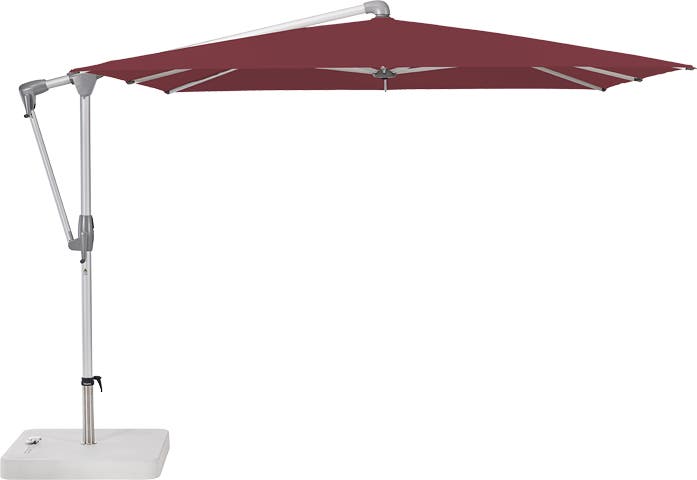 Parasol déporté SUNWING® CASA de Glatz, Structure anthracite, 270 x 270 cm, 436 Wine Parasol déporté SUNWING® CASA de Glatz, Structure anthracite, 270 x 270 cm, 436 Wine