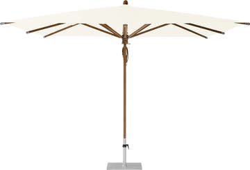 Parasol TEAKWOOD de Glatz, 330 x 330, 404 White Parasol TEAKWOOD de Glatz, 330 x 330, 404 White