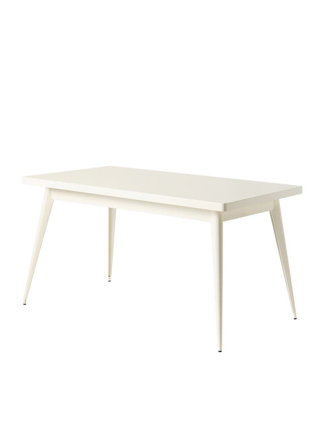 Table 55 de Tolix, 140 x 80, Blanc perlé Table 55 de Tolix, 140 x 80, Blanc perlé