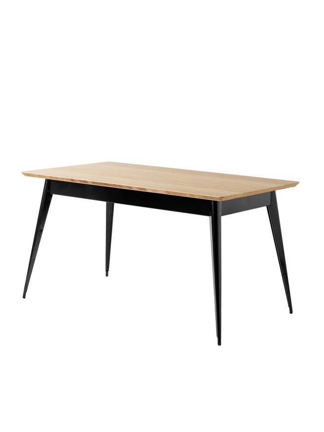 Table 55 Plateau chêne de Tolix, 140 x 80, Noir foncé Table 55 Plateau chêne de Tolix, 140 x 80, Noir foncé