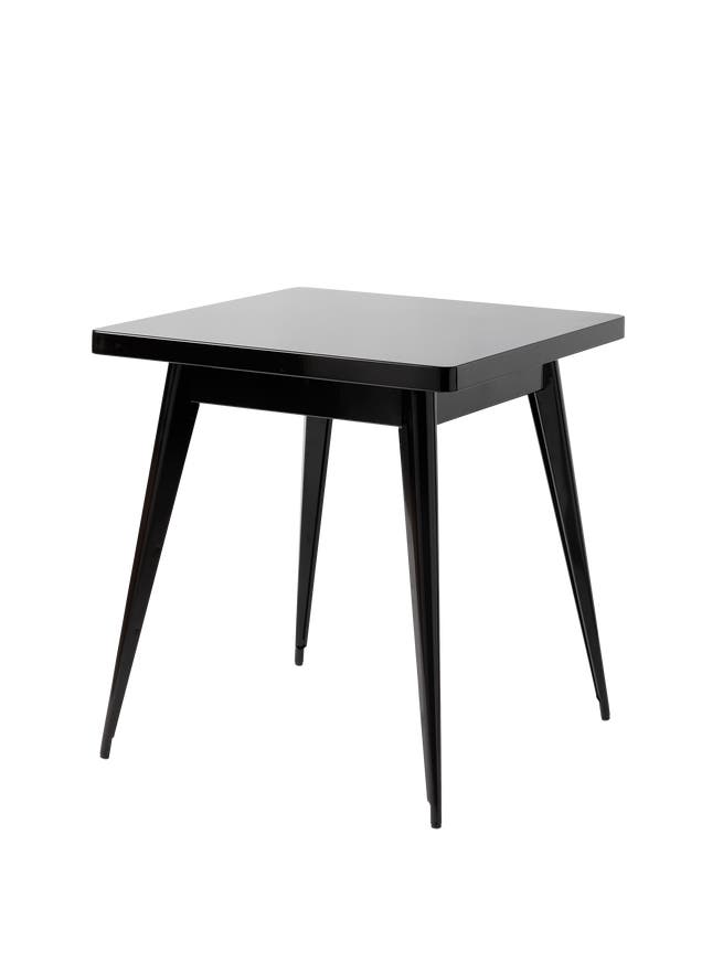 Table 55 de Tolix, 70 x 70, Noir foncé Table 55 de Tolix, 70 x 70, Noir foncé