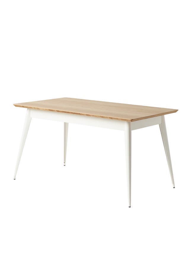 Table 55 Plateau chêne de Tolix, 140 x 80, Blanc pur Table 55 Plateau chêne de Tolix, 140 x 80, Blanc pur