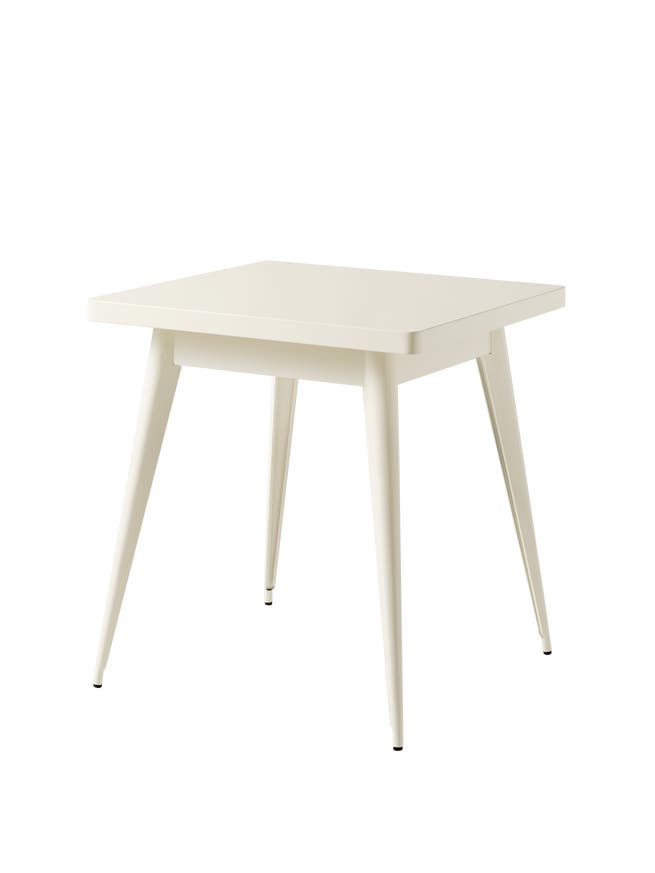 Table 55 de Tolix, 70 x 70, Blanc perlé Table 55 de Tolix, 70 x 70, Blanc perlé