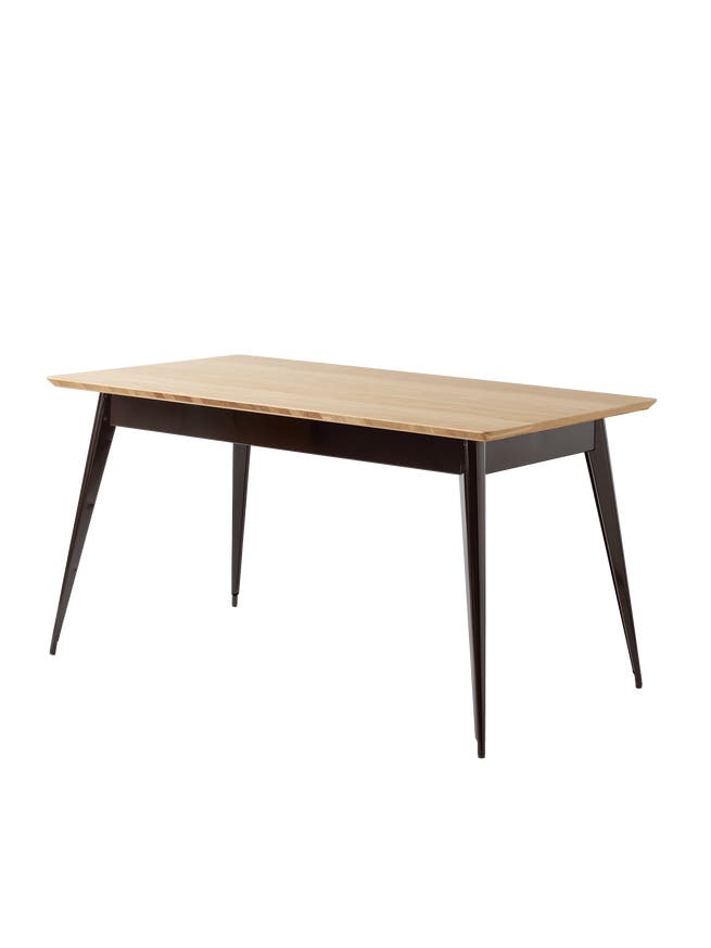 Table 55 Plateau chêne de Tolix, 140 x 80, Brun noir Table 55 Plateau chêne de Tolix, 140 x 80, Brun noir