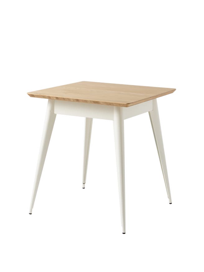 Table 55 Plateau chêne de Tolix, 70 x 70, Blanc pur Table 55 Plateau chêne de Tolix, 70 x 70, Blanc pur