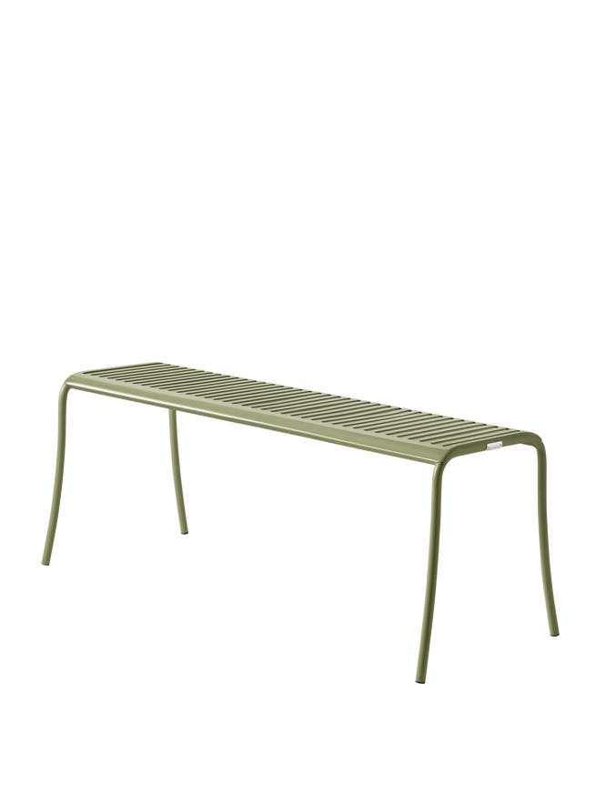 Banc PATIO en acier inoxydable de Tolix, Vert jonc Banc PATIO en acier inoxydable de Tolix, Vert jonc