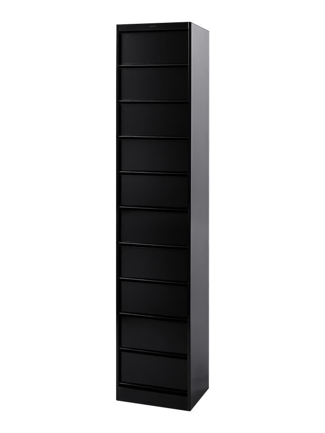 Classeur à clapets CC10 de Tolix, 10 caissons, Noir foncé Classeur à clapets CC10 de Tolix, 10 caissons, Noir foncé