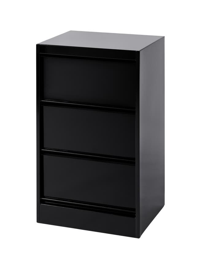 Classeur à clapets CC3 de Tolix, 3 caissons, Noir foncé Classeur à clapets CC3 de Tolix, 3 caissons, Noir foncé