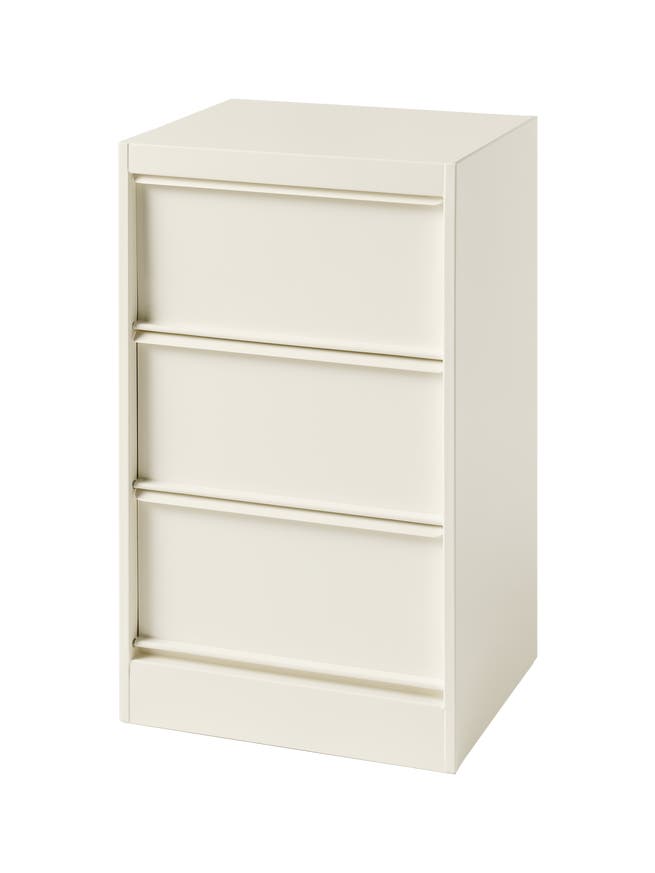 Classeur à clapets CC3 de Tolix, 3 caissons, Blanc perlé Classeur à clapets CC3 de Tolix, 3 caissons, Blanc perlé
