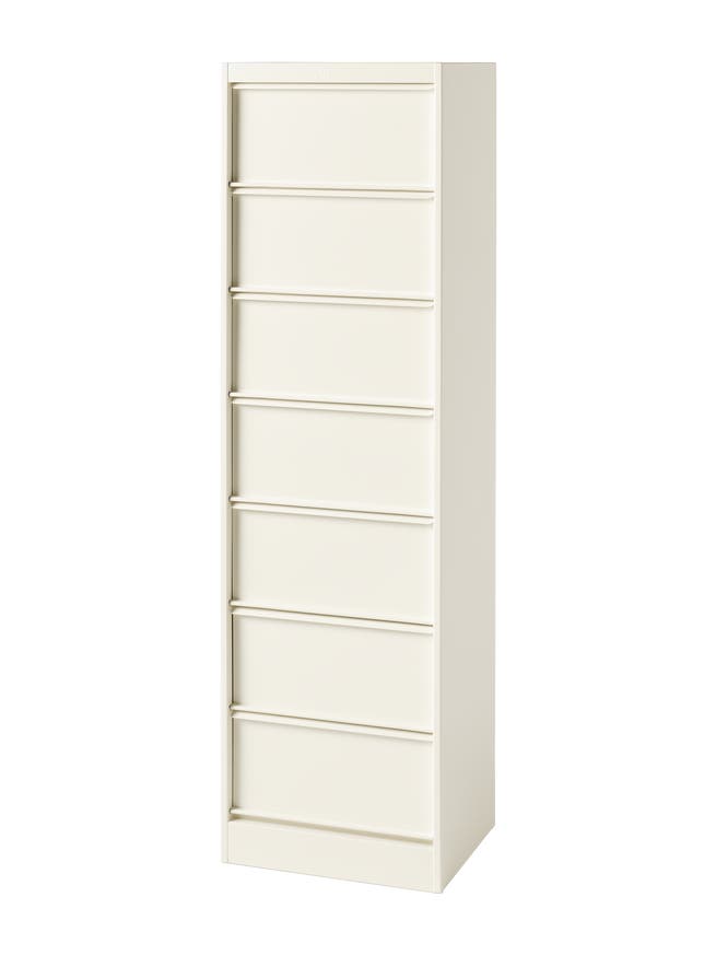 Classeur à clapets CC7 de Tolix, 7 caissons, Blanc perlé Classeur à clapets CC7 de Tolix, 7 caissons, Blanc perlé