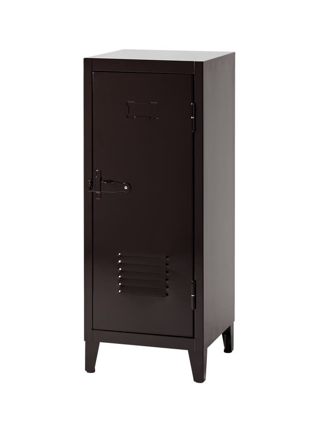 Vestiaire casier B1 de Tolix, 1 casier, Brun noir Vestiaire casier B1 de Tolix, 1 casier, Brun noir