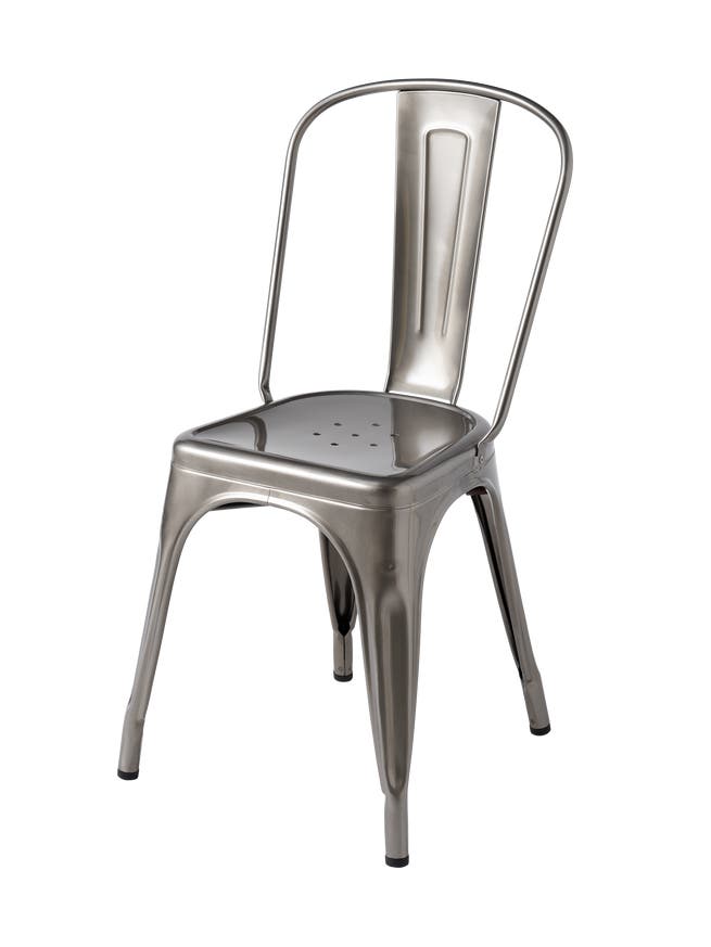 Chaise A acier de Tolix, Brut vernis Chaise A acier de Tolix, Brut vernis