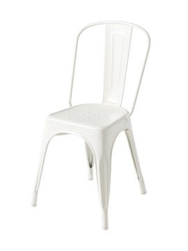 Chaise A acier de Tolix, Blanc pur Chaise A acier de Tolix, Blanc pur