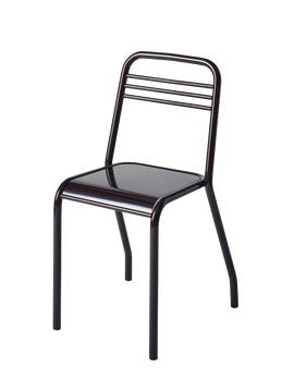 Chaise UD de Tolix, Brun noir Chaise UD de Tolix, Brun noir