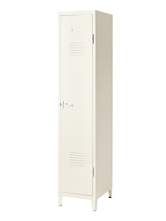 Vestiaire penderie B de Tolix, 1 casier, Blanc perlé Vestiaire penderie B de Tolix, 1 casier, Blanc perlé