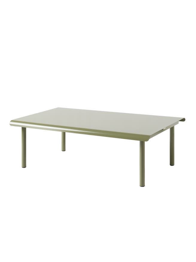 Table basse PATIO de Tolix, 70 x 110 cm, Vert jonc Table basse PATIO de Tolix, 70 x 110 cm, Vert jonc