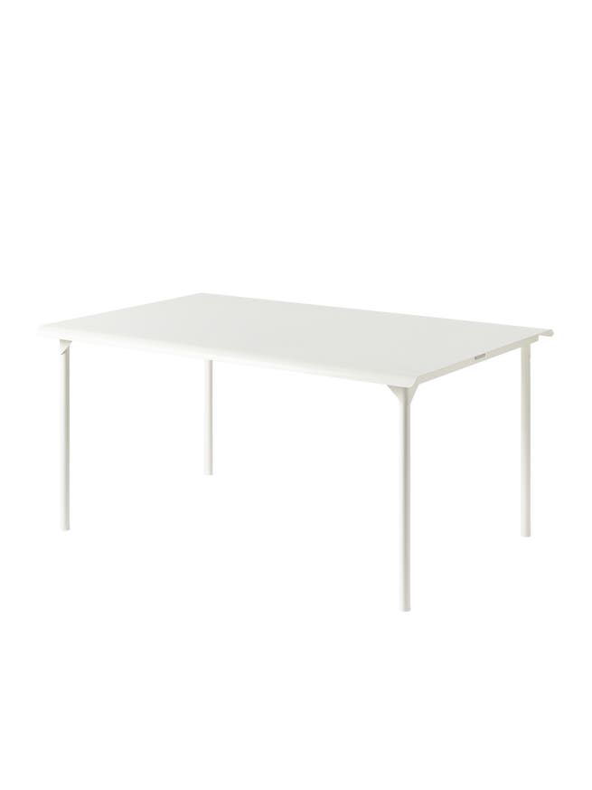 Table de jardin PATIO rectangulaire de Tolix, 160 x 100 cm, Blanc pur Table de jardin PATIO rectangulaire de Tolix, 160 x 100 cm, Blanc pur