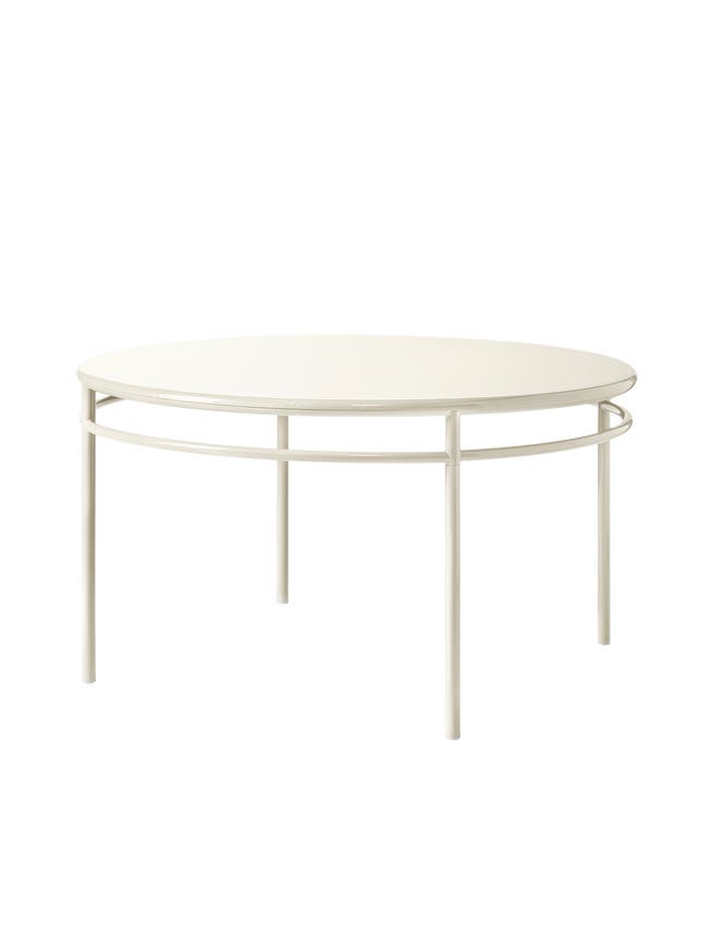 Table ronde T37 de Tolix, Ø 140 cm, Blanc perlé Table ronde T37 de Tolix, Ø 140 cm, Blanc perlé