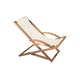 Transat BEACHER de Royal Botania, Avec appui-tête, Batyline, Blanc