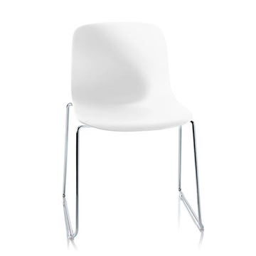CHAISE PIEDS LUGE TROY, Blanc de MAGIS