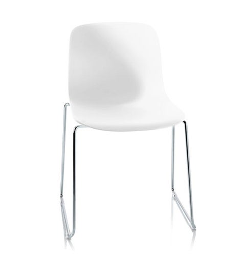 CHAISE PIEDS LUGE TROY, Blanc de MAGIS