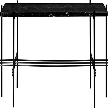 Console TS de Gubi, Structure noire, 1 étagère, Noir