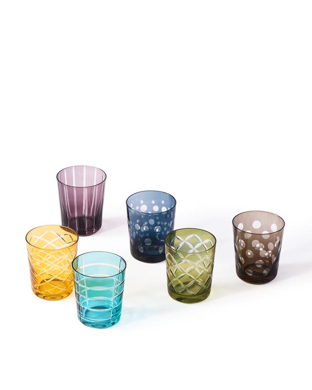 Gobelet CUTTINGS de Pols Potten, Set de 6, Multicolore Gobelet CUTTINGS de Pols Potten, Set de 6, Multicolore